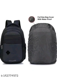 Stylish school/college Backpack for Boys/girl'sMaterial: PolyesterNet Quantity (N): 1STYLISH SCHOOL BACKPACK FOR BOYS & GIRL'S. This backpack is made to used for boys, girls, men, women and kids. This bag is very good for boys and girls. Laptop school Backpack comes with multiple organized compartment That make it perfect for your  - Black, Free Size