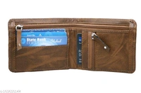  Tejaro Men Brown Casual Artificial leather walletMaterial: PUNo. of Compartments: 3Pattern: SolidNet Quantity (N): 1Sizes: Free Size (Length Size: 6 cm, Width Size: 8 cm) Country of Origin: India - Brown, Free Size