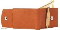 Stylish Best Bifold leather wallet for men Material: LeatherNo. of Compartments: 2Pattern: SolidNet Quantity (N): 1Sizes: Free Size (Length Size: 12 cm, Width Size: 10 cm) Card Holder Men's Compact Wallet: A slim, compact card holder for men that is made from premium leather. It features multiple card slots and a clear ID window for ea - Bourbon, Free Size