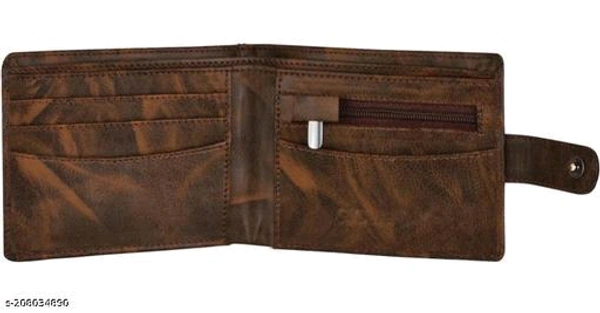 *Attractive Men Rust Two Fold Leather Wallets*Material: Faux Leather/LeatheretteNo. of Compartments: 4Pattern: SolidNet Quantity (N): 1Sizes: Free Size (Length Size: 10 cm, Width Size: 12 cm) Is A Well Known Designer Company Of That Manufactures Wallets, Bags And Belts. The Company Has Now Introduced The Loscco artificial Leather Men'S Wallet - Brown, Free Size