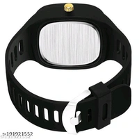  Grizzly MLR Edition Watch for Men Watches Men's Watch for Boys Watch Stylish Branded All Grey Color New Model Analogue Attractive Silicone Strap Analog WatchStrap Material: SiliconCase: SquareCase/Bezel Material: AlloyClasp - Black, Free Size