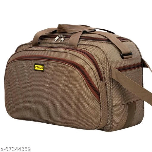 55L Strolley Duffel Bag - Unisex Travel Luggage duffel bag (54 cm ) Flat Folding Expandable - Brown - Large CapacityName: 55L Strolley Duffel Bag - Unisex Travel Luggage duffel bag (54 cm ) Flat Folding Expandable - Brown - Large CapacityProduct Name: 55L Strolley Duffel Bag - Unisex Travel Luggage duffel bag (54 cm ) Flat Folding Expandable - Brown - Large CapacityMaterial: Polyes - Raw Sienna, Free Size