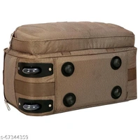 55L Strolley Duffel Bag - Unisex Travel Luggage duffel bag (54 cm ) Flat Folding Expandable - Brown - Large CapacityName: 55L Strolley Duffel Bag - Unisex Travel Luggage duffel bag (54 cm ) Flat Folding Expandable - Brown - Large CapacityProduct Name: 55L Strolley Duffel Bag - Unisex Travel Luggage duffel bag (54 cm ) Flat Folding Expandable - Brown - Large CapacityMaterial: Polyes - Raw Sienna, Free Size