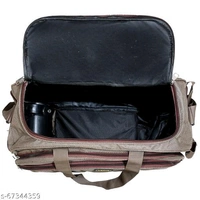 55L Strolley Duffel Bag - Unisex Travel Luggage duffel bag (54 cm ) Flat Folding Expandable - Brown - Large CapacityName: 55L Strolley Duffel Bag - Unisex Travel Luggage duffel bag (54 cm ) Flat Folding Expandable - Brown - Large CapacityProduct Name: 55L Strolley Duffel Bag - Unisex Travel Luggage duffel bag (54 cm ) Flat Folding Expandable - Brown - Large CapacityMaterial: Polyes - Raw Sienna, Free Size