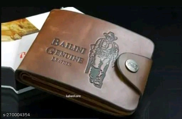  Classic Stylish Trending Genuine Leather 501 walletMaterial: PUNo. of Compartments: 2Pattern: TexturedNet Quantity (N): 1Sizes: Free Size (Length Size: 10 cm, Width Size: 10 cm) Country of Origin: India - Free Size