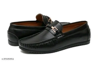 NEW FASHION BLACK LOAFER Material: SyntheticSole Material: PvcFastening: Slip OnToe Shape: Round ToeNet Quantity (N): 1M.D. Loafer shoes are so comfortable shoes and wearing them looks very good.Sizes: IND-6 (Foot Length Size: 25 cm, Foot Width Size: 10.1 cm) IND-7 (Foot Length Size: 26 cm, Foot Width Size: 10.2 cm) IND-8 (Foot Length Size: 27 cm,  - Black, 6