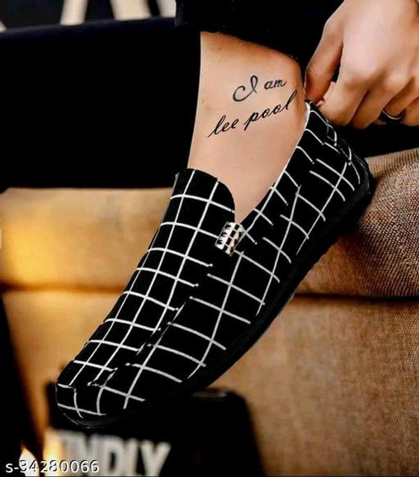Trendy Men LoafersMaterial: SuedeSole Material: PvcFastening: Slip OnToe Shape: Round ToeNet Quantity (N): 1Sizes: IND-6, IND-7, IND-8, IND-9, IND-10 - Black, 6