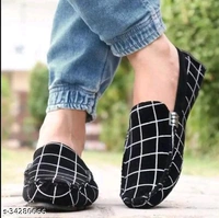 Trendy Men LoafersMaterial: SuedeSole Material: PvcFastening: Slip OnToe Shape: Round ToeNet Quantity (N): 1Sizes: IND-6, IND-7, IND-8, IND-9, IND-10 - Black, 6