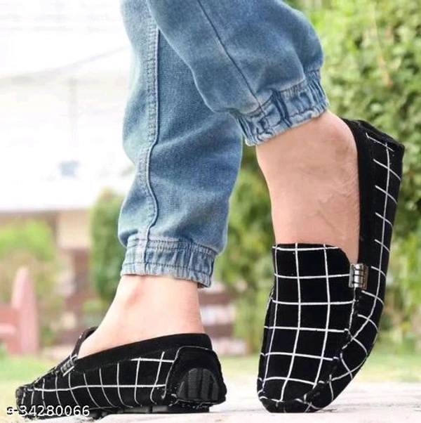 Trendy Men LoafersMaterial: SuedeSole Material: PvcFastening: Slip OnToe Shape: Round ToeNet Quantity (N): 1Sizes: IND-6, IND-7, IND-8, IND-9, IND-10 - Black, 6