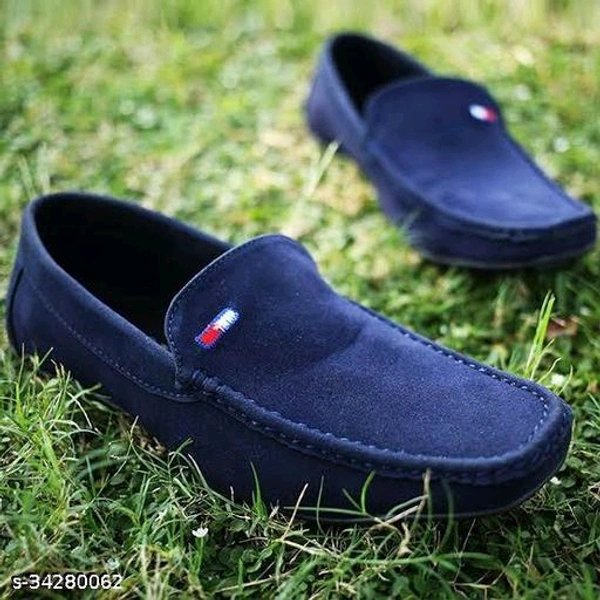  Gorgeous Men LoafersMaterial: SuedeSole Material: PvcFastening: Slip OnToe Shape: Round ToeNet Quantity (N): 1Comfortable Stylish driving Loafers For MenSizes: IND-6, IND-7, IND-8, IND-9, IND-10Country of Origin: India - Royal Blue, 8