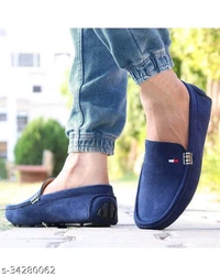  Gorgeous Men LoafersMaterial: SuedeSole Material: PvcFastening: Slip OnToe Shape: Round ToeNet Quantity (N): 1Comfortable Stylish driving Loafers For MenSizes: IND-6, IND-7, IND-8, IND-9, IND-10Country of Origin: India - Royal Blue, 9
