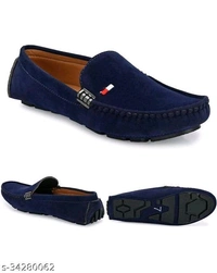  Gorgeous Men LoafersMaterial: SuedeSole Material: PvcFastening: Slip OnToe Shape: Round ToeNet Quantity (N): 1Comfortable Stylish driving Loafers For MenSizes: IND-6, IND-7, IND-8, IND-9, IND-10Country of Origin: India - Royal Blue, 10