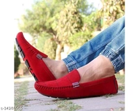  Alluring Men LoafersMaterial: SuedeSole Material: PvcFastening: Slip OnToe Shape: Round ToeNet Quantity (N): 1Comfortable Stylish driving Loafers For MenSizes: IND-7, IND-8, IND-9, IND-10Country of Origin: India - Red, 9