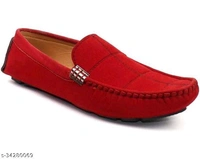 Alluring Men LoafersMaterial: SuedeSole Material: PvcFastening: Slip OnToe Shape: Round ToeNet Quantity (N): 1Comfortable Stylish driving Loafers For MenSizes: IND-7, IND-8, IND-9, IND-10Country of Origin: India - Red, 9