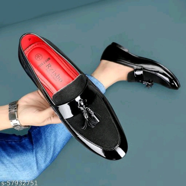 Black loafers shoesMaterial: SyntheticSole Material: PvcFastening: Slip OnToe Shape: Round ToeNet Quantity (N): 1Mahin Enterprises is dedicated to designing high quality and durable products with beyond your expected service to the customers from all around the world. We have formed a stable internal system of independent design, production and quality inspec - Black, 8