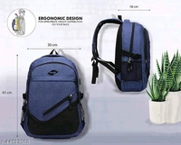  Laptop Backpack With USB Charging Port, Water Resistant Office & College Bag for Men & Women (Blue) 40 L Material: PolyesterNet Quantity (N): 1most suitable Backpack for outing, travelling, Office, School and Travel. The backpack is a multi purpose backpack, having much spac - Free Size