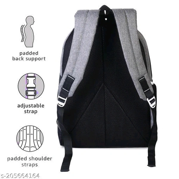  CrazyBags Medium 25L Casual Waterproof Laptop Bag/Backpack for Men Women Boys Girls/ Office School Travel College Teens and Students Crazy25(Grey)Product Name: CrazyBags Medium 25L Casual Waterproof Laptop Bag/Backpack for Men Women B - Free Size