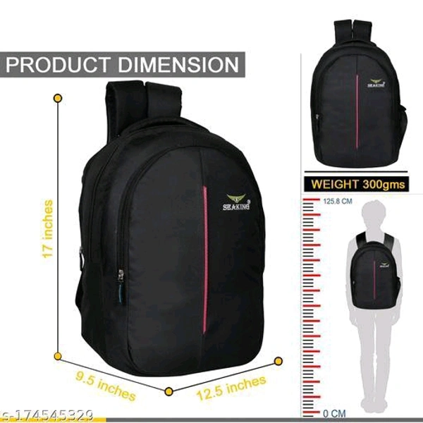  Classic Collage Bag Kids Bags & Backpacks school bag Collage bag Office bag Combo Backpack With Sqaure Dial Black Digital LED Watch for Girls&BoysMaterial: FabricNet Quantity (N): 1This smart bag for SEAKING Super Quality Assured Prov - Free Size