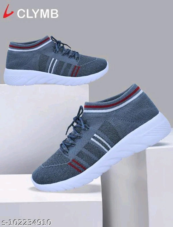 CYLMB Air Socks-7 Grey Mesh Eva Running/Walking/Gym Sports Shoes For MenMaterial: MeshSole Material: EVAFastening & Back Detail: Lace-UpSizes: IND-7, IND-6, IND-10, IND-9, IND-8Country of Origin: India - Gray, 6