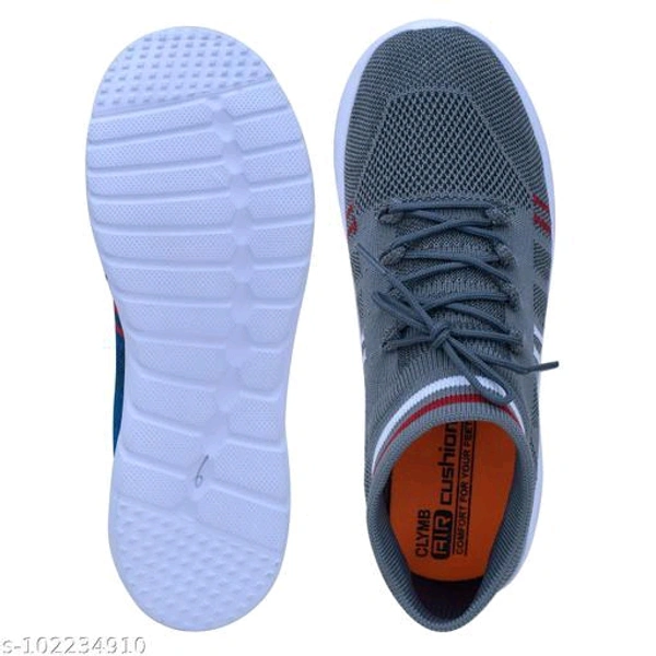 CYLMB Air Socks-7 Grey Mesh Eva Running/Walking/Gym Sports Shoes For MenMaterial: MeshSole Material: EVAFastening & Back Detail: Lace-UpSizes: IND-7, IND-6, IND-10, IND-9, IND-8Country of Origin: India - Gray, 7