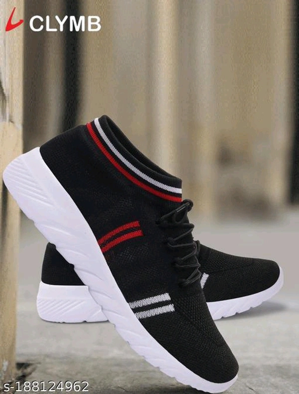 CLUMB socks-7 black Mesh Eva Running/Walking/Gym Sports Shoes For Men Material: MeshSole Material: EVAFastening & Back Detail: Lace-UpPattern: ColorblockedNet Quantity (N): 1Sizes: IND-6, IND-7, IND-8, IND-9, IND-10Country of Origin: India - Black, 6