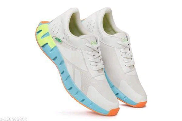   CASUAL SHOES,SPORTS SHOES,MESH SHOES,STYLISH SHOES FOR MEN,TRENDY SHOES FOR MENMaterial: Mesh Sole Material: Rubber Fastening & Back Detail: Lace-Up Pattern: Printed Net Quantity (N): 2 Sizes:  IND-6, IND-7, IND-8, IND-9, IND-10 Country of Origin: India - White, 8