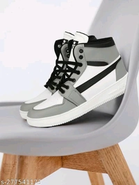  Sneaker Shoes For Men's & Boy's High Tops For Men  (Grey) Material: Syntethic LeatherSole Material: EvaFastening & Back Detail: Lace-UpSizes:IND-6, IND-7, IND-8, IND-9, IND-10Extremely Comfortable Material , It Is Nice Shoes For Everyday Use, - Gray, 6