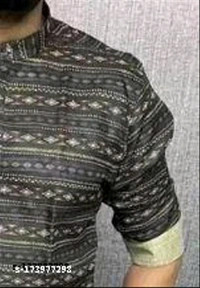  Men Casual ShirtFabric: Cotton BlendSleeve Length: Long SleevesPattern: PrintedNet Quantity (N): 1Sizes:S (Chest Size: 38 in, Length Size: 28 in) M (Chest Size: 40 in, Length Size: 28.5 in) L (Chest Size: 42 in, Length Size: 29 in) XL (Chest Size: 44 in, Length Size: 30 in) XXL (Chest Size: 46 in, Length Size: 31 in) - Black, S