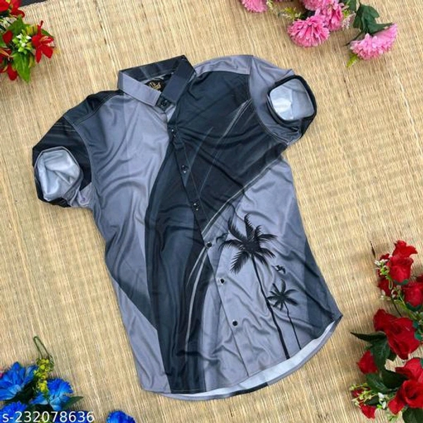 mens regular printed shirtFabric: LycraSleeve Length: Short SleevesPattern: PrintedNet Quantity (N): 1Sizes:S (Chest Size: 36 in, Length Size: 28 in) M (Chest Size: 38 in, Length Size: 28.5 in) L (Chest Size: 40 in, Length Size: 29 in) XL (Chest Size: 42 in, Length Size: 29.5 in) This uniquely designed shirt gives you the stylish look.  - Mine Shaft, XL