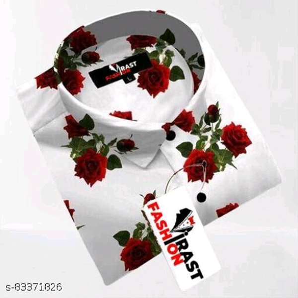 Half Sleeve Shirt Men Fabric: CottonSleeve Length: Short SleevesPattern: PrintedMultipack: 1Sizes:S, XL, L, M, XXLCountry of Origin: India - White, XL