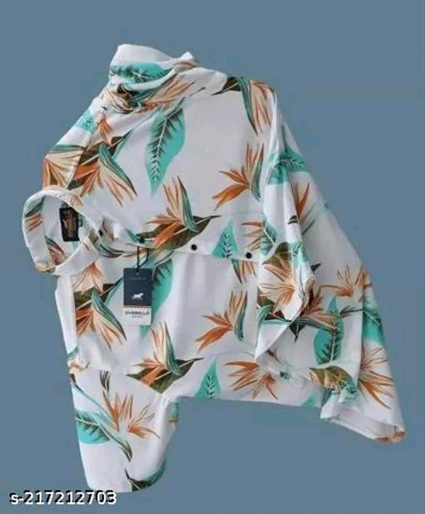  NEW LYCRA SUPER SHIRT Fabric: LycraSleeve Length: Short SleevesPattern: PrintedNet Quantity (N): 1Sizes:S (Chest Size: 40 in, Length Size: 26.5 in) M (Chest Size: 42 in, Length Size: 27 in) L (Chest Size: 44 in, Length Size: 27.5 in) XL (Chest Size: 46 in, Length Size: 28 in) XXL (Chest Size: 48 in, Length Size: 28.5 in) Mens Printed shirt from  - White, XXL