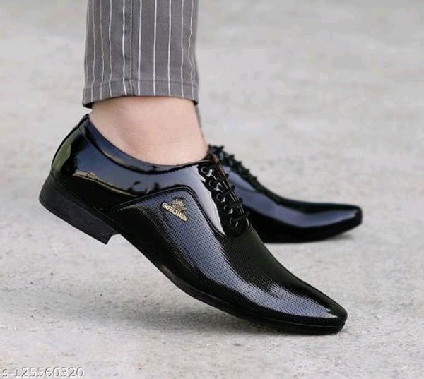  Men's Black Synthetic Leather Derby Office Formal Shoes Material: Syntethic LeatherSole Material: PVCFastening & Back Detail: Lace-UpPattern: SolidNet Quantity (N): 1 SHOES IS THE BEST BRAND IN THE BEST PRICESizes: IND-6, IND-7, IND-8, IND-9, IND-10Country of Origin: India - Black, 7