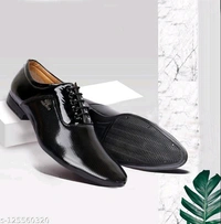  Men's Black Synthetic Leather Derby Office Formal Shoes Material: Syntethic LeatherSole Material: PVCFastening & Back Detail: Lace-UpPattern: SolidNet Quantity (N): 1 SHOES IS THE BEST BRAND IN THE BEST PRICESizes: IND-6, IND-7, IND-8, IND-9, IND-10Country of Origin: India - Black, 7