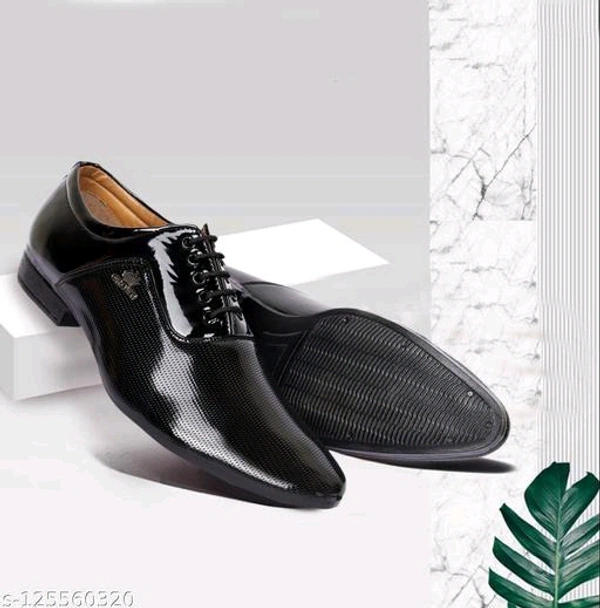  Men's Black Synthetic Leather Derby Office Formal Shoes Material: Syntethic LeatherSole Material: PVCFastening & Back Detail: Lace-UpPattern: SolidNet Quantity (N): 1 SHOES IS THE BEST BRAND IN THE BEST PRICESizes: IND-6, IND-7, IND-8, IND-9, IND-10Country of Origin: India - Black, 7
