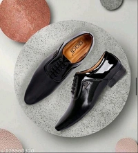  Men's Black Synthetic Leather Derby Office Formal Shoes Material: Syntethic LeatherSole Material: PVCFastening & Back Detail: Lace-UpPattern: SolidNet Quantity (N): 1 SHOES IS THE BEST BRAND IN THE BEST PRICESizes: IND-6, IND-7, IND-8, IND-9, IND-10Country of Origin: India - Black, 7