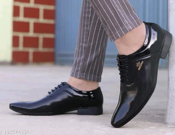  Men's Black Synthetic Leather Derby Office Formal Shoes Material: Syntethic LeatherSole Material: PVCFastening & Back Detail: Lace-UpPattern: SolidNet Quantity (N): 1 SHOES IS THE BEST BRAND IN THE BEST PRICESizes: IND-6, IND-7, IND-8, IND-9, IND-10Country of Origin: India - Black, 10