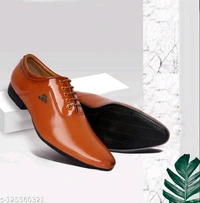 Men's Tan Synthetic Leather Derby Office Formal Shoes Material: Syntethic LeatherSole Material: PVCFastening & Back Detail: Lace-UpPattern: SolidNet Quantity (N): 1 SHOES IS THE BEST BRAND IN THE BEST PRICESizes: IND-6, IND-7, IND-8, IND-9, IND-10Country of Origin: India - Bourbon, 8