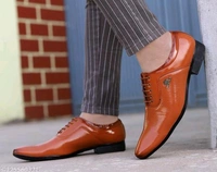Men's Tan Synthetic Leather Derby Office Formal Shoes Material: Syntethic LeatherSole Material: PVCFastening & Back Detail: Lace-UpPattern: SolidNet Quantity (N): 1 SHOES IS THE BEST BRAND IN THE BEST PRICESizes: IND-6, IND-7, IND-8, IND-9, IND-10Country of Origin: India - Bourbon, 8