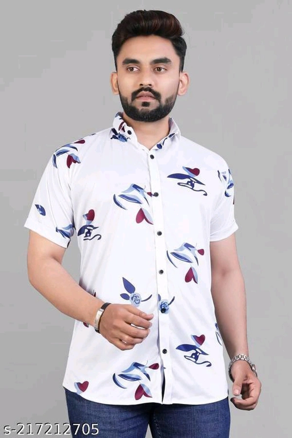 NEW LYCRA SUPER SHIRT Fabric: LycraSleeve Length: Short SleevesPattern: PrintedNet Quantity (N): 1Sizes:S (Chest Size: 40 in, Length Size: 26.5 in) M (Chest Size: 42 in, Length Size: 27 in) XL (Chest Size: 46 in, Length Size: 28 in) XXL (Chest Size: 48 in, Length Size: 28.5 in) Mens Printed shirt from " NK BROTHERS  " Culture is made with care and thought.  - White, XXL