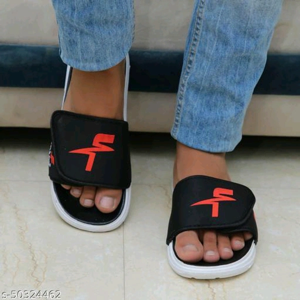 Black Solid Sliders For Men Material: PVCSole Material: PVCFastening & Back Detail: Slip-OnPattern: SolidNet Quantity (N): 1 is the leading manufacturer of sports shoes, Casual Shoes, sliders, sandals and slippers, both for men’s & women’s, kids shoes & slippers.  offers performance and sport-inspired lifestyle products in categories such as running,  - Black, 6
