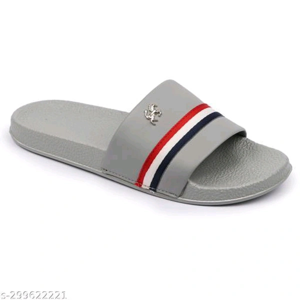 Mens Stylish Trendy Flip Flops Material: PVCSole Material: PVCFastening & Back Detail: Slip-OnPattern: SolidNet Quantity (N): 1Attractive, Comfortable sole, Different Patterns, Economical Prices, StylishSizes: IND-6 (Foot Length Size: 24 cm) IND-7 (Foot Length Size: 24.5 cm) IND-8 (Foot Length Size: 25 cm) IND-9 (Foot Length Size: 26 cm) IND-10  - Gray, 6