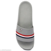 Mens Stylish Trendy Flip Flops Material: PVCSole Material: PVCFastening & Back Detail: Slip-OnPattern: SolidNet Quantity (N): 1Attractive, Comfortable sole, Different Patterns, Economical Prices, StylishSizes: IND-6 (Foot Length Size: 24 cm) IND-7 (Foot Length Size: 24.5 cm) IND-8 (Foot Length Size: 25 cm) IND-9 (Foot Length Size: 26 cm) IND-10  - Gray, 6