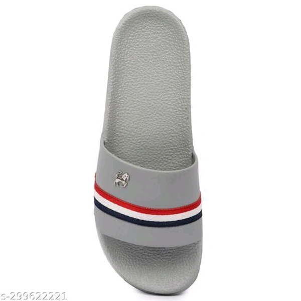 Mens Stylish Trendy Flip Flops Material: PVCSole Material: PVCFastening & Back Detail: Slip-OnPattern: SolidNet Quantity (N): 1Attractive, Comfortable sole, Different Patterns, Economical Prices, StylishSizes: IND-6 (Foot Length Size: 24 cm) IND-7 (Foot Length Size: 24.5 cm) IND-8 (Foot Length Size: 25 cm) IND-9 (Foot Length Size: 26 cm) IND-10  - Gray, 6