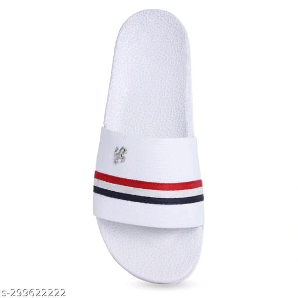  Mens Stylish Trendy Flip Flops Material: PVCSole Material: PVCFastening & Back Detail: Slip-OnPattern: SolidNet Quantity (N): 1Attractive, Comfortable sole, Different Patterns, Economical Prices, StylishSizes: IND-6 (Foot Length Size: 24 cm) IND-7 (Foot Length Size: 24.5 cm) IND-8 (Foot Length Size: 25 cm) IND-9 (Foot Length Size: 26 cm) IND-10  - White, 10