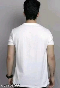 Men's Desinger New Look Printed Round Neck Half Sleeve T-shirts | Stylish Men's Linning Printed Short Sleeve White T-shirtsFabric: PolyesterSleeve Length: Short SleevesPattern: StripedNet Quantity (N): 1Sizes:S (Chest Size: 38 in, Length Size: 26 in) M (Che - White, M