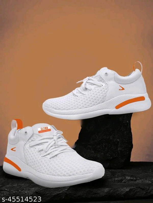  Joyride White Mesh Running/Walking/Gym Sports Shoes For MenMaterial: MeshSole Material: EVAFastening & Back Detail: Lace-UpMultipack: 1Treat your feet to these comfortable and super supportive sports shoes from  . This pair can be teamed with sports shorts and a casual tee when you're going to the gym - White, 10
