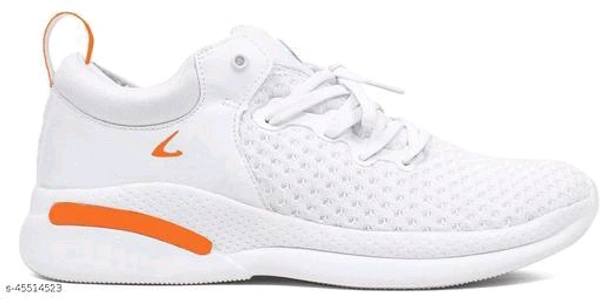  Joyride White Mesh Running/Walking/Gym Sports Shoes For MenMaterial: MeshSole Material: EVAFastening & Back Detail: Lace-UpMultipack: 1Treat your feet to these comfortable and super supportive sports shoes from  . This pair can be teamed with sports shorts and a casual tee when you're going to the gym - White, 10