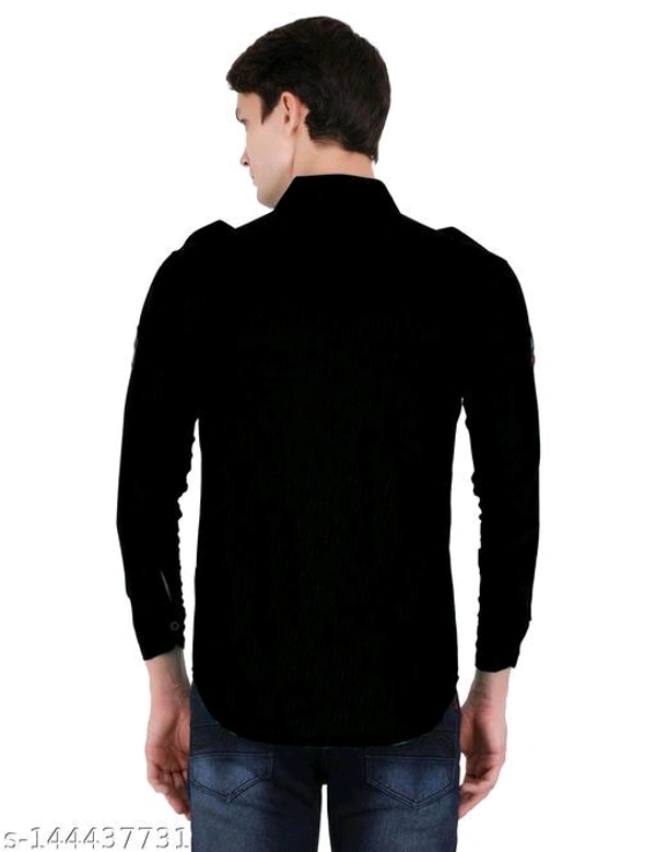  Cargo Shirt For MenFabric: CottonSleeve Length: Long SleevesPattern: PrintedNet Quantity (N): 1Sizes:S, M (Chest Size: 38 in, Length Size: 28 in) L (Chest Size: 41 in, Length Size: 29 in) XL (Chest Size: 45 in, Length Size: 30 in) XXLSame As ShownCountry of Origin: India - Black, M