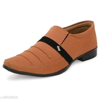 formal shoes 110 = beigeName: formal shoes 110 = beigeMaterial: Syntethic LeatherSole Material: PVCFastening & Back Detail: Slip-OnPattern: SolidNet Quantity (N): 1Sizes: IND-6 (Foot Length Size: 26 cm, Foot Width Size: 10 cm) IND-7 (Foot Length Size: 26.5 cm, Foot Width Size: 10.1 cm) IND-8 (Foot Length Size: 27 cm, Foot Width Size: 10.2 cm) IND-9 (Foot Length Size: 27.5 cm, Foot  - Brown, 9