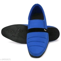 formal shoes 110 = royel blueMaterial: Syntethic LeatherSole Material: PVCFastening & Back Detail: Slip-OnPattern: SolidNet Quantity (N): 1Sizes: IND-6 (Foot Length Size: 26 cm, Foot Width Size: 10 cm) IND-7 (Foot Length Size: 26.5 cm, Foot Width Size: 10.1 cm) IND-8 (Foot Length Size: 27 cm, Foot Width Size: 10.2 cm) IND-9 (Foot Length Size: 27.5  - Royal Blue, 7